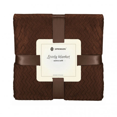 Deka 130x180 cm Springos Splendit hnědá
