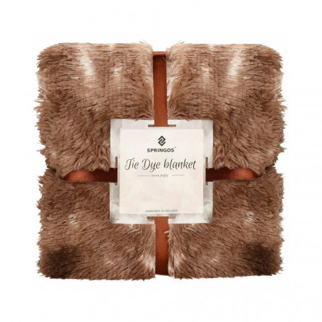 Deka 200x200 cm Springos Mercury hnědá