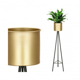 Květináč se stojanem 95 cm, zlatý SPRINGOS VIKKY