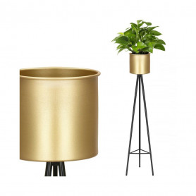 Květináč se stojanem 73 cm, zlatý SPRINGOS VIKKY