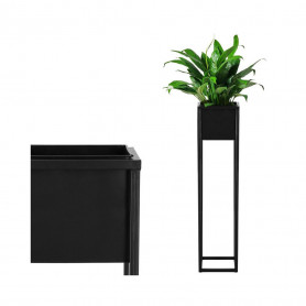 Květináč se stojanem 100 cm, černý SPRINGOS BOLD