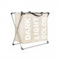 Koš na prádlo se stojanem 130L třídílný SPRINGOS krémový