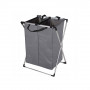 Koš na prádlo se stojanem 120L dvoudílný SPRINGOS šedý