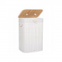 Koš na prádlo 72l SPRINGOS BAMBUS bílý