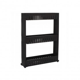 Skříňka na kolečkách 3 police SPRINGOS HA1013 černá