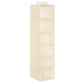 Závěsný organizér 6 polic, béžový SPRINGOS HA3034