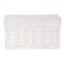 Proutěný koš 30x20x15 cm SPRINGOS HOME bílý