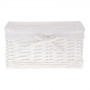 Proutěný koš 30x20x15 cm SPRINGOS HOME bílý