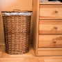Proutěný koš na prádlo 28x37x50 cm SPRINGOS HOME hnědý