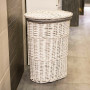 Proutěný koš na prádlo 34x43x61 cm SPRINGOS HOME bílý