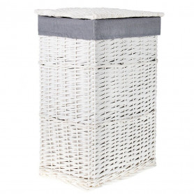 Proutěný koš na prádlo 40x30x60 cm SPRINGOS HOME bílý