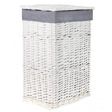 Proutěný koš na prádlo 40x30x60 cm SPRINGOS HOME bílý
