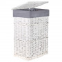 Proutěný koš na prádlo 40x30x60 cm SPRINGOS HOME bílý