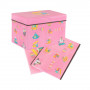 Krabice na hračky růžový motiv SPRINGOS HA3048