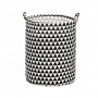 Úložný koš 55l, černo-bílá šachovnice SPRINGOS HA0124