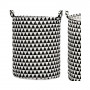 Úložný koš 55l, černo-bílá šachovnice SPRINGOS HA0124