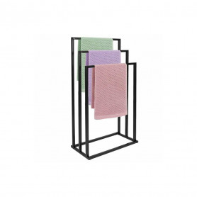 Držák na ručníky SPRINGOS IDEA 3 černý