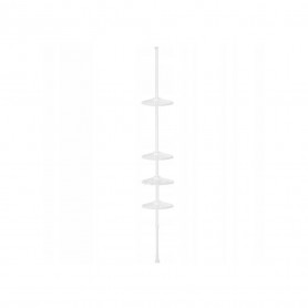 Koupelnový teleskopický stojan SPRINGOS IDA  bílý