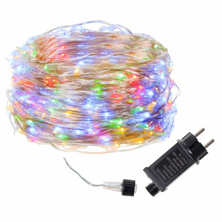 LED řetěz Nano - 20m, 200LED, 8 funkcí, IP44, multicolor