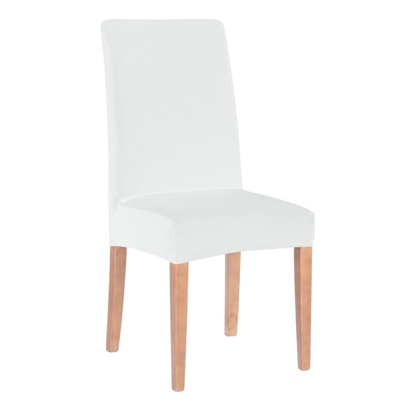 SPRINGOS Potah na židli elastický, bílý SPRINGOS SPANDEX HA0006-XG