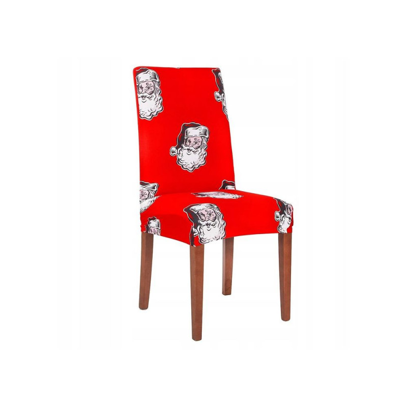 SPRINGOS Vánoční potah na židli, červený, Santa Claus SPRINGOS SPANDEX HA0011-XG