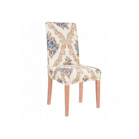 Potah na židli elastický, béžový, baroko SPRINGOS SPANDEX