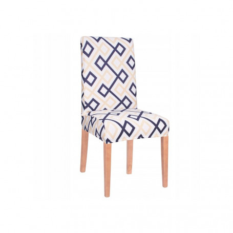 Potah na židli elastický, barevný, abstrakt SPRINGOS SPANDEX