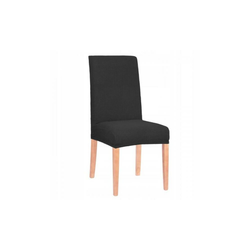 SPRINGOS Potah na židli elastický, černá kostka SPRINGOS SPANDEX PREMIUM HA0051-XG