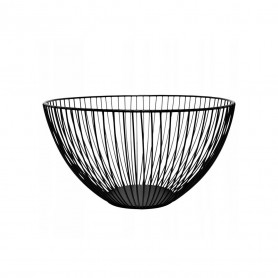 Drátěný košík na ovoce 25x15 cm černý SPRINGOS
