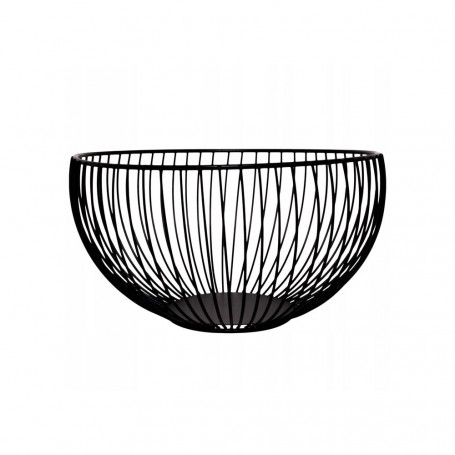Drátěný košík na ovoce 19x11 cm černý SPRINGOS