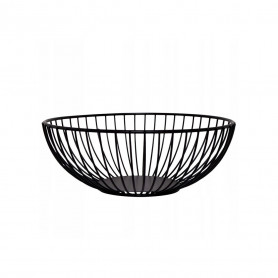 Drátěný košík na ovoce 19x7  cm černý SPRINGOS