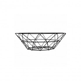 Drátěný košík na ovoce 27x8 cm černý SPRINGOS