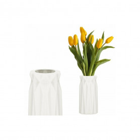 Váza na květiny 18 cm bílá SPRINGOS INSPIRA
