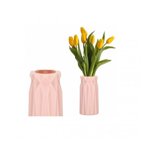 Váza na květiny 18 cm růžová SPRINGOS INSPIRA