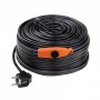 Topný kabel na ochranu proti mrazům s termostatem 49 m