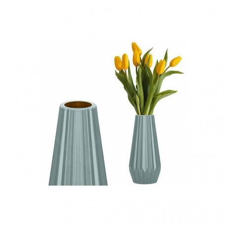 Váza na květiny 21 cm mátová SPRINGOS CASA