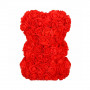 Medvídek z růží 30 cm, červený s bílým srdcem SPRINGOS ROSE BEAR
