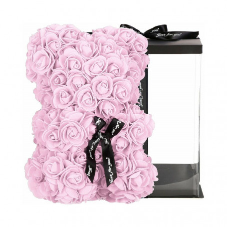 Medvídek z růží 30 cm, růžový SPRINGOS ROSE BEAR