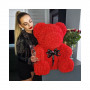 Medvídek z růží 70 cm, červený SPRINGOS ROSE BEAR