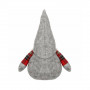 Skřítek GNOM s šedou čepicí 48 cm
