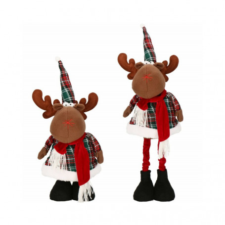 Vánoční sob nastavitelný 50-65 cm, hnědý