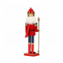 Louskáček - Král s žezlem 31 cm, modro-červený