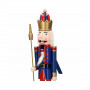 Louskáček - Král s žezlem 120 cm, modro-červený