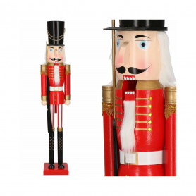 Louskáček - Voják se zbraní 120 cm, červený