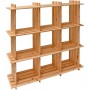 Dřevěný regál s 9 přihrádkami 113x27x110 cm