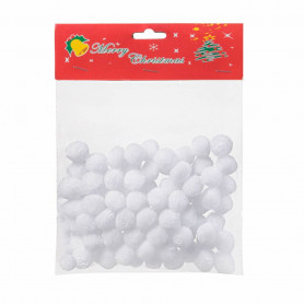 Dekorační kuličky bílé, 100g