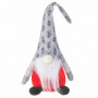 Skřítek GNOM s šedou čepicí 41 cm
