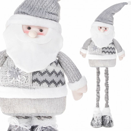 Vánoční Santa Claus nastavitelný 51-91 cm, šedý