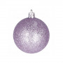 Vánoční baňky světle fialové mix - 6cm, sada 20ks