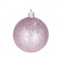 Vánoční baňky růžové mix - 3cm, sada 12ks v dárkovém balení